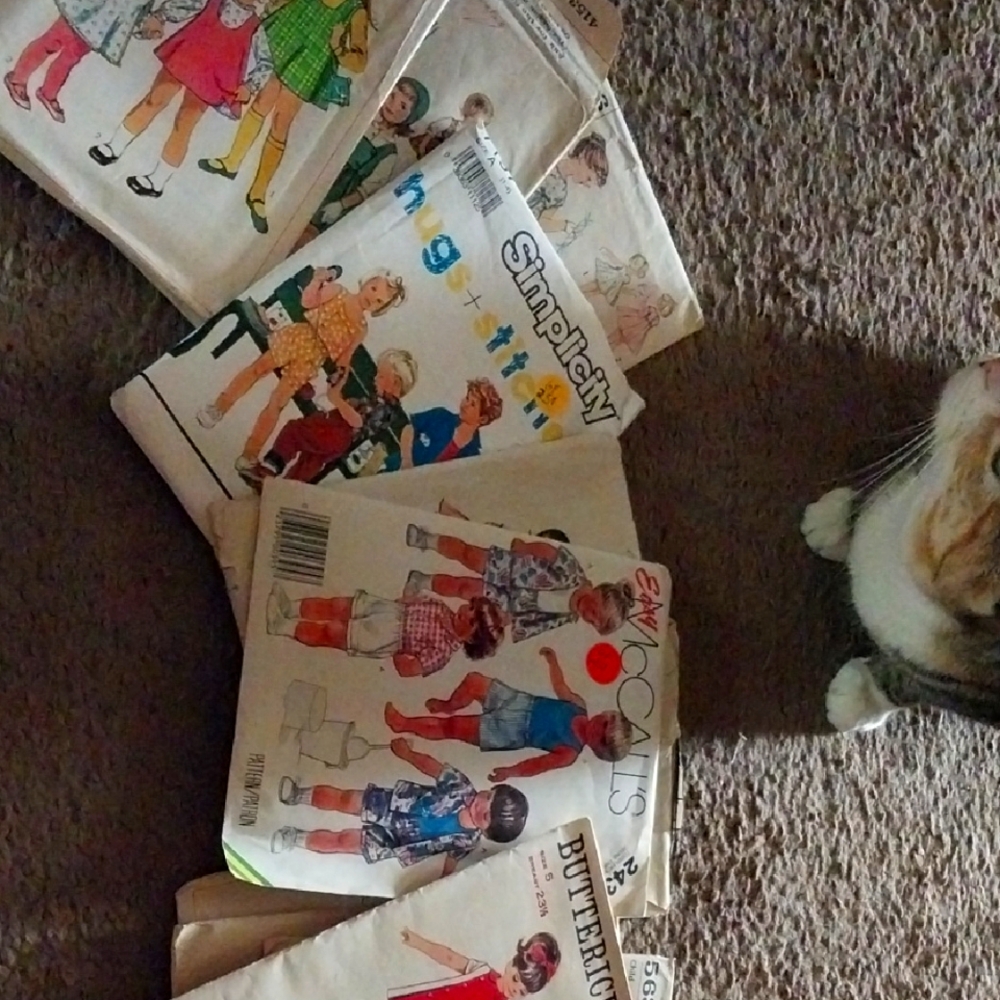 10 Vintage Sewing Patterns Collection